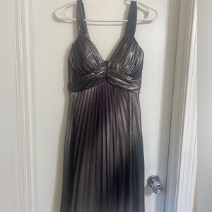 Grey Metallic Dress